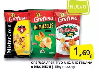 Oferta de Grefusa -  Aperitivo Mix, Mix Tijuana O Mrc Mix-5 por 1,69€ en Supermercados MAS