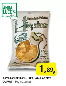 Oferta de Anda - Patatas Fritas Hispalana Aceite Oliva por 1,89€ en Supermercados MAS