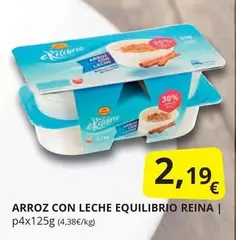 Oferta de Postres Reina - Arroz Con Leche Equilibrio por 2,19€ en Supermercados MAS