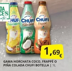 Oferta de Chufi - Gama Horchata Coco, Frappe O Piña Colada por 1,69€ en Supermercados MAS