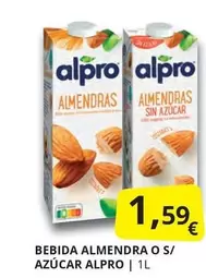 Oferta de Alpro - Bebida Almendra O S/ Azucar por 1,59€ en Supermercados MAS