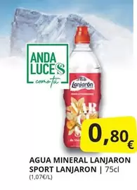 Oferta de Lanjarón - Agua Mineral Lanjaron Sport por 0,8€ en Supermercados MAS