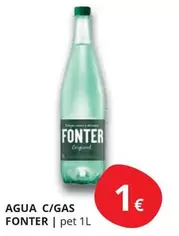 Oferta de Fonter - Agua C/gas por 1€ en Supermercados MAS
