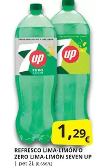 Oferta de Up - Refresco Lima-limon O Zero Lima-limon Seven por 1,29€ en Supermercados MAS