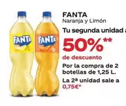 Oferta de Fanta - Naranja Y Limón Tu Segunda Unidad en Supermercados MAS