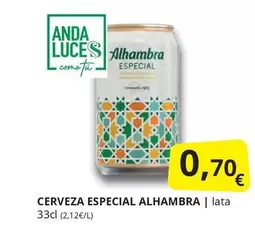 Oferta de Alhambra - Cerveza Especial por 0,7€ en Supermercados MAS