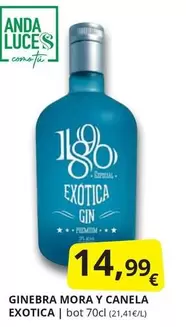 Oferta de Anda - Ginebra Mora Y Canela por 14,99€ en Supermercados MAS