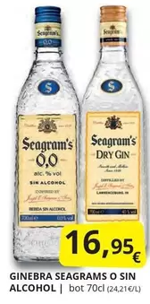 Oferta de Seagram's - Ginebra por 16,95€ en Supermercados MAS
