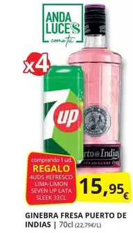 Oferta de Anda - Ginebra Fresa Puerto De Indias por 15,95€ en Supermercados MAS