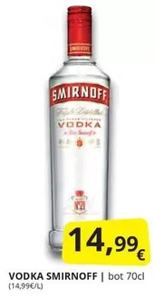Oferta de Smirnoff - Vodka por 14,99€ en Supermercados MAS