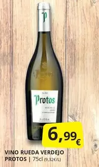 Oferta de Protos - Vino Rueda Verdejo por 6,99€ en Supermercados MAS