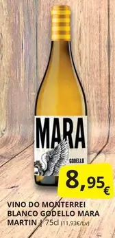 Oferta de Blanco - Vino Do Monterrei  Godello Mara Martin por 8,95€ en Supermercados MAS