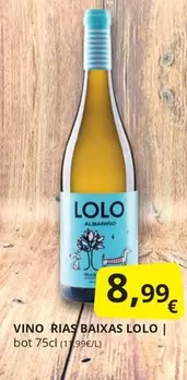 Oferta de Vino Rias Baixas por 8,99€ en Supermercados MAS