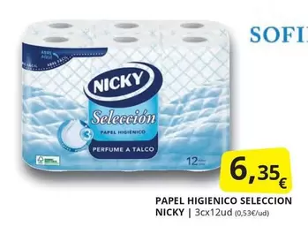 Oferta de Nicky - Papel Higienico Seleccion por 6,35€ en Supermercados MAS