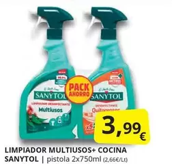 Oferta de Sanytol - Limpiador Multiusos+ Cocina por 3,99€ en Supermercados MAS