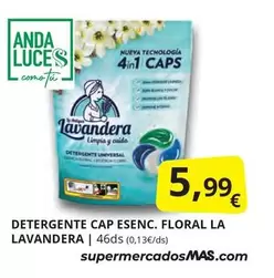 Oferta de Anda - Detergente Cap Esenc. Lavandera por 5,99€ en Supermercados MAS