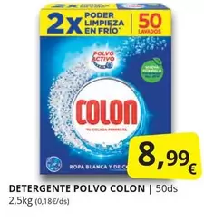 Oferta de Colon - Detergente Polvo por 8,99€ en Supermercados MAS