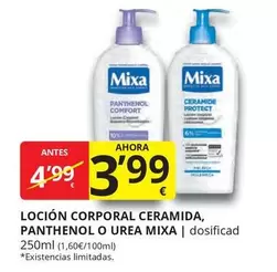 Oferta de Mixa - Locion Corporal Ceramida, Panthenol O Urea por 3,99€ en Supermercados MAS