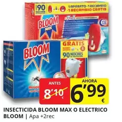 Oferta de Bloom - Insecticida  Max O Electrico por 6,99€ en Supermercados MAS