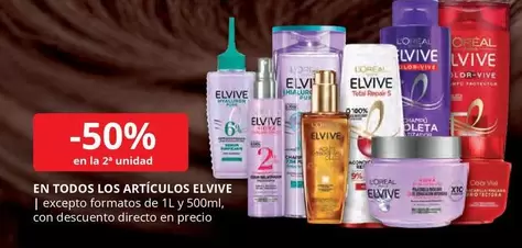 Oferta de L'Oréal - En Todos Los Articulos Elvive en Supermercados MAS