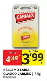 Oferta de Carmex - Balsamo Labial Clasico por 3,99€ en Supermercados MAS