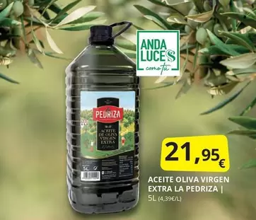Oferta de La Pedriza - Aceite Oliva Virgen Extra por 21,95€ en Supermercados MAS