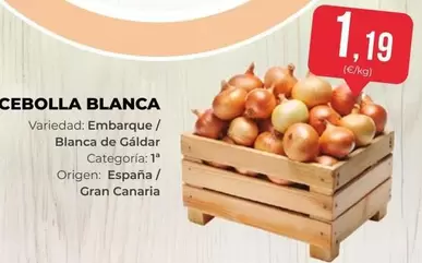 Oferta de Origen - Cebolla Blanca por 1,19€ en SPAR Gran Canaria