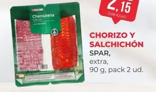 Oferta de Spar - Chorizo Y Salchichon por 4,15€ en SPAR Gran Canaria