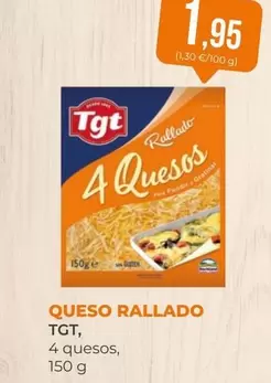 Oferta de Tgt - Queso Rallado por 1,95€ en SPAR Gran Canaria