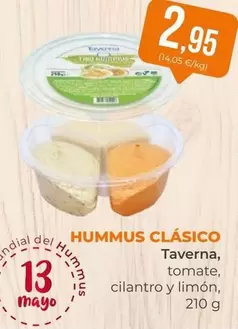 Oferta de Hummus Clasico por 2,95€ en SPAR Gran Canaria