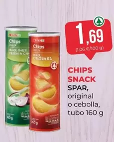 Oferta de Spar - Chips Snack por 1,69€ en SPAR Gran Canaria