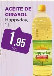 Oferta de Happyday - Aceite De Girasol por 1,95€ en SPAR Gran Canaria
