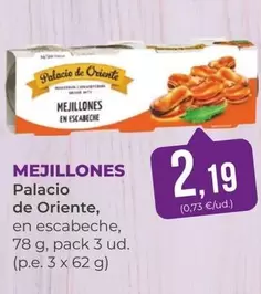 Oferta de Palacio de Oriente - Mejillones por 2,19€ en SPAR Gran Canaria