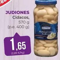 Oferta de Cidacos - Judiones por 1,65€ en SPAR Gran Canaria