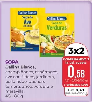 Oferta de Gallina Blanca - Sopa por 0,87€ en SPAR Gran Canaria