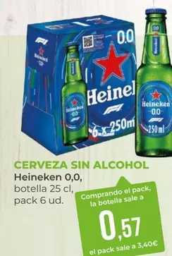 Oferta de Heineken - Cerveza Sin Alcohol por 0,57€ en SPAR Gran Canaria