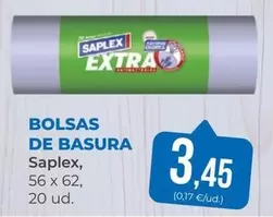 Oferta de Saplex - Bolsas De Basura por 3,45€ en SPAR Gran Canaria