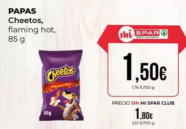 Oferta de Cheetos - Papas por 1,5€ en SPAR Gran Canaria