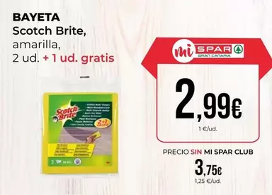 Oferta de Scotch - Bayeta por 2,99€ en SPAR Gran Canaria
