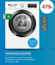 Oferta de Bosch - Lavadora WUU24T64ES por 479€ en Milar