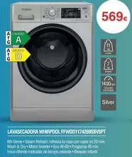 Oferta de Whirlpool - Lavasecadora Ffwdd117426ssbvspt por 569€ en Milar