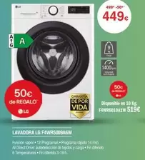 Oferta de LG - Lavadora F4wr5009a6w por 449€ en Milar