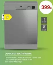 Oferta de Beko - Lavavajillas Bdfn05330x por 399€ en Milar