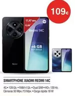 Oferta de Xiaomi - Smartphone Redmi 14c por 109€ en Milar