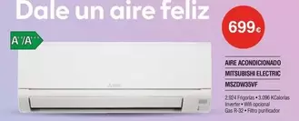 Oferta de Hisense - Aire Acondicionado Mitsubishi Electric MSCW85WF por 699€ en Milar