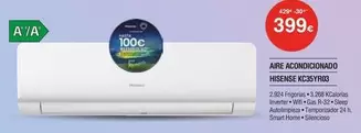 Oferta de Hisense - Aere Acondicionado KSC35VF183 por 399€ en Milar