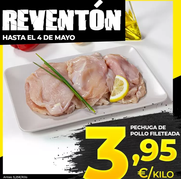 Oferta de Pechuga De Pollo Fileteada por 3,95€ en 5 Océanos