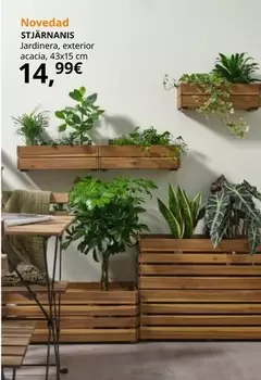 Oferta de Stjarnanis  - Jardinera, Exterior Acacia, 43x15 Cm por 14,99€ en IKEA