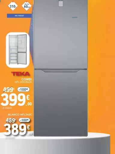 Oferta de Teka - Combi NFL345CINOX  por 399€ en E.Leclerc