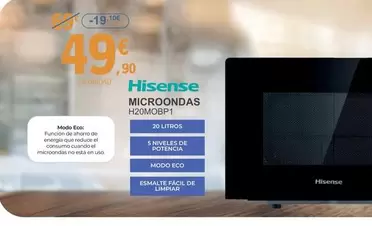 Oferta de Hisense - Microondas H20MOBP1 por 49,9€ en E.Leclerc